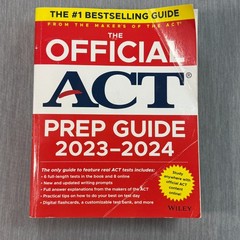 The Official ACT Prep Guide 2023-2024, (Book) By ACT – Excellent