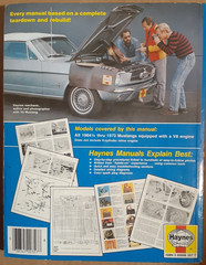 Haynes Ford Mustang V8 260/289/302/351/427/482/429 1964 1/2-1973 Repair Manual
