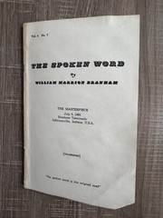The Spoken Word William Marrion Branham The Masterpiece