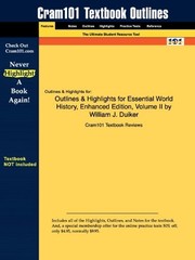 OUTLINES & HIGHLIGHTS FOR ESSENTIAL WORLD HISTORY, By Cram101 Textbook Reviews