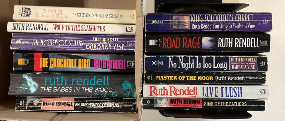 Ruth Rendell PB lot of 12 An Unkindness of Ravens Crocodile Bird Road Rage