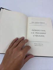 Introduction to the philosophy of religion by Peter Anthony Bertocci 1963 9th pr