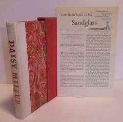 DAISY MILLER by Henry James 1982 Heritage Press with Slipcase & Sandglass Insert