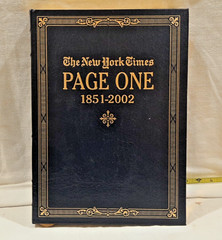 (anon). Page One. 1851-2002. The New York Times. Collector’s Edition. 2002. Il