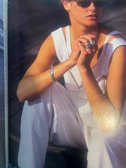Elle UK Magazine July 1992 ESTELLE HALLYDAY HANS FEURER 90s Fashion Adultery