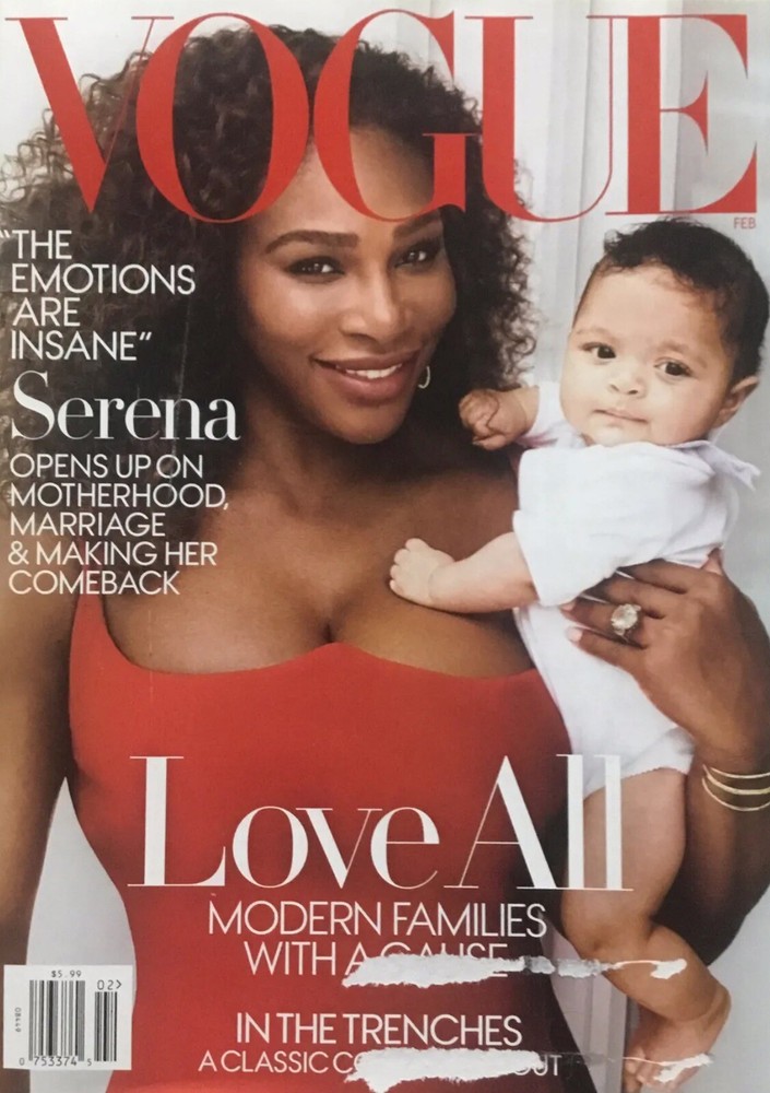 Vogue Fashion Magazine February 2018 Tennis Sensation Serena Williams