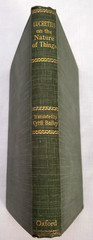 Cyril Bailey LUCRETIUS: ON THE NATURE OF THINGS/English, Notes,Textual Criticism