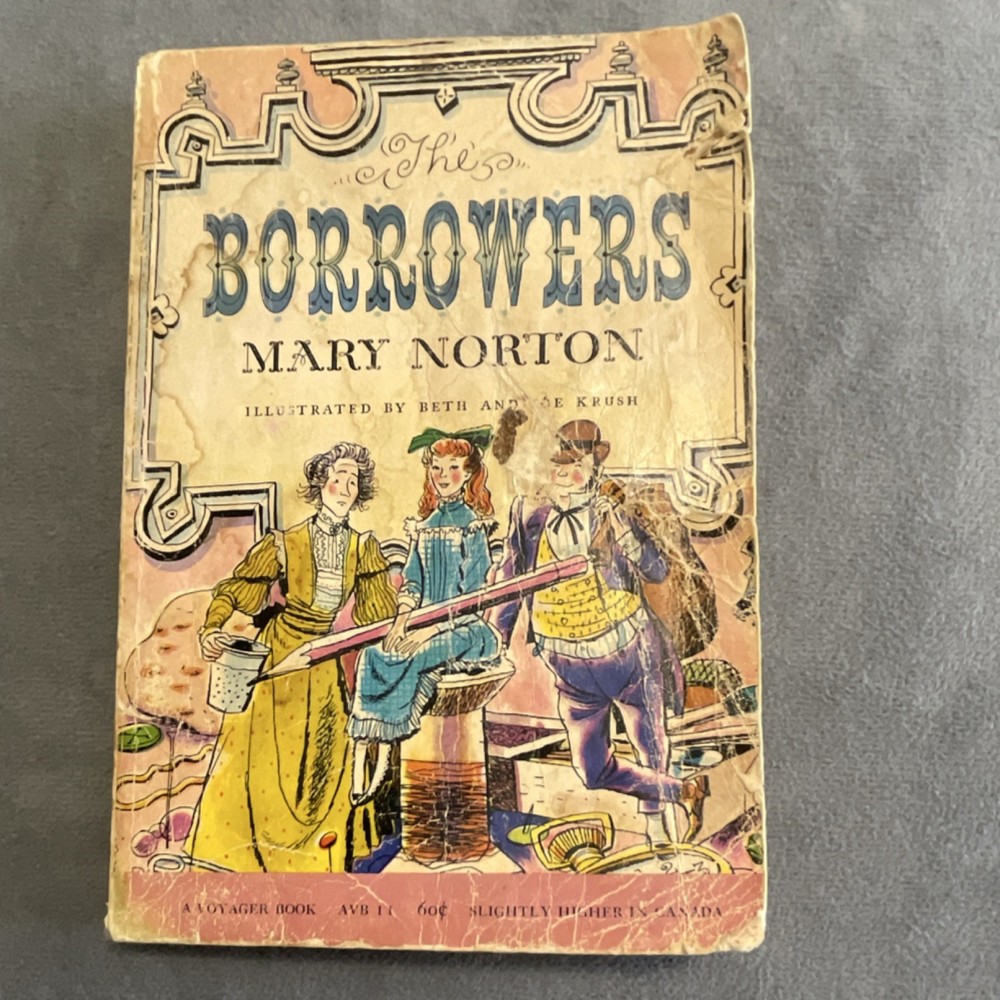 Mary Norton The Borrowers Illustrated Softcover Harcourt 1953 Children’s Book