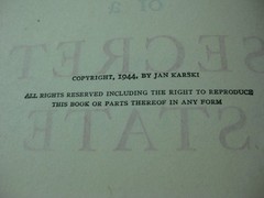 Story of the Secret State 1944 1st Edition Blue Book
