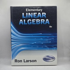 Elementary Linear Algebra 8e 8th Edition Hardcover Ron Larson VERY GOOD