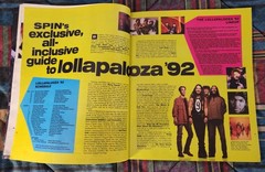 SPIN Magazine August 1992 featuring Perry Farrell w/ cover and Lollapalooza 92′
