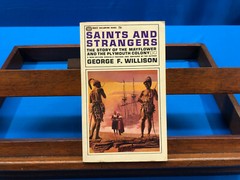 Saints and Strangers- George F. Willison, 1965, Vintage Paperback