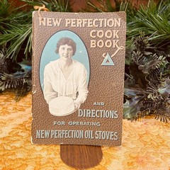 1920s/30s New Perfection Cookbook + Directions + Clippings and Recipes