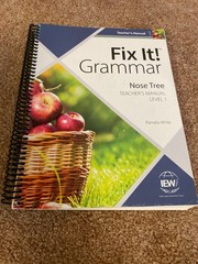 Fix It! Grammar: the Nose Tree, Teacher’s Manual Book Level 1 by Pamela White…