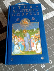 VTG The Illustrated Gospels: Saints Matthew Mark Luke John 1988 Linen Hardcover