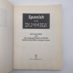 Spanish for Dummies Paperback Susana Wald