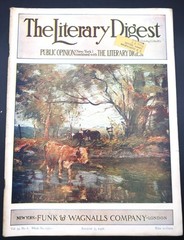 Antique Literary Digest Aug 5 1916 Funk & Wagnalls Vol 53 #6 George Glenn Newell