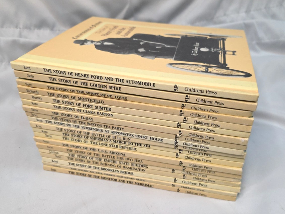 Vtg Cornerstones Of Freedom Lot Of 19 Hardcover Books US History Weekly Reader