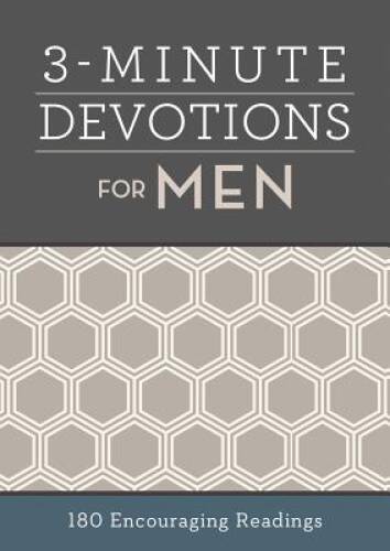 3-Minute Devotions for Men: 180 Encouraging Readings – Paperback – VERY GOOD