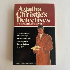 Agatha Christie’s Detectives Five Complete Novels Avenel Books Vintage HC/DJ