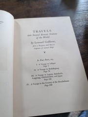 [B] Gulliver’s Travels, Jonathan Swift, Heritage Illustrated Bookshelf (1940)