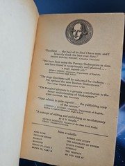 William Shakespeare. A Midsummer Night’s Dream. Bantam Classic Paperback 1965