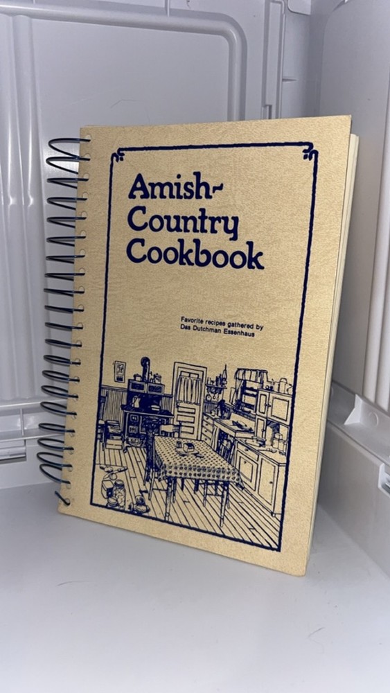 Unbranded Amish Country Cookbook One Size Beige Blue