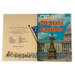 Vtg Homeschool Classroom Bundle 50 United States and Capitols Books