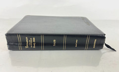 Kirkbride Thompson Chain Reference Bible NASB Genuine Leather Black | 1993 RARE!