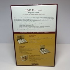 The Holy Bible 1611 Edition King James Version Genuine Leather NEW Sealed
