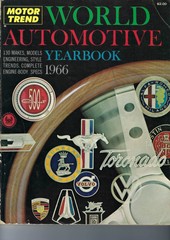 1966 World Automotive Yearbook by Motor Trend. Vintage. 1966 new cars. 192 pages