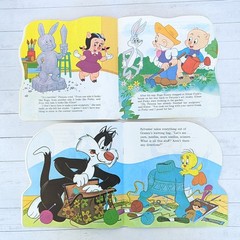 Vtg Looney Tunes Bugs Bunny Tweety Bird Golden Shape Books Paperback- Lot of 2