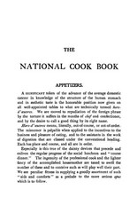 1896 The National Vintage Cook Book 555 Pages