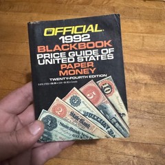 1992 Blackbook PG of U.S. Paper Money: Twenty-fourth Edition