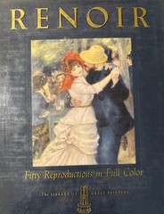 RENIOR Book 50 Reproductions First Edition Color Masterpieces Hardcover Vintage