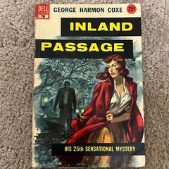 Inland Passage Mystery Paperback Book by George Harmon Coxe from Dell Books 1949