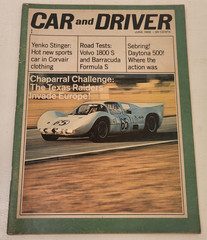 June 1966 Car & Driver Magazine – Yenko Stinger Corvair, Volvo 1800 S, Chaparral
