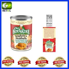 14.5 oz Spaghetti and Meatballs in Easy-Open Can – Perfect Family Meal!