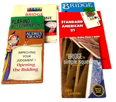 Bridge Card Game 6-book lot: Suit Combinations Open Bidding For Everyone +3 more