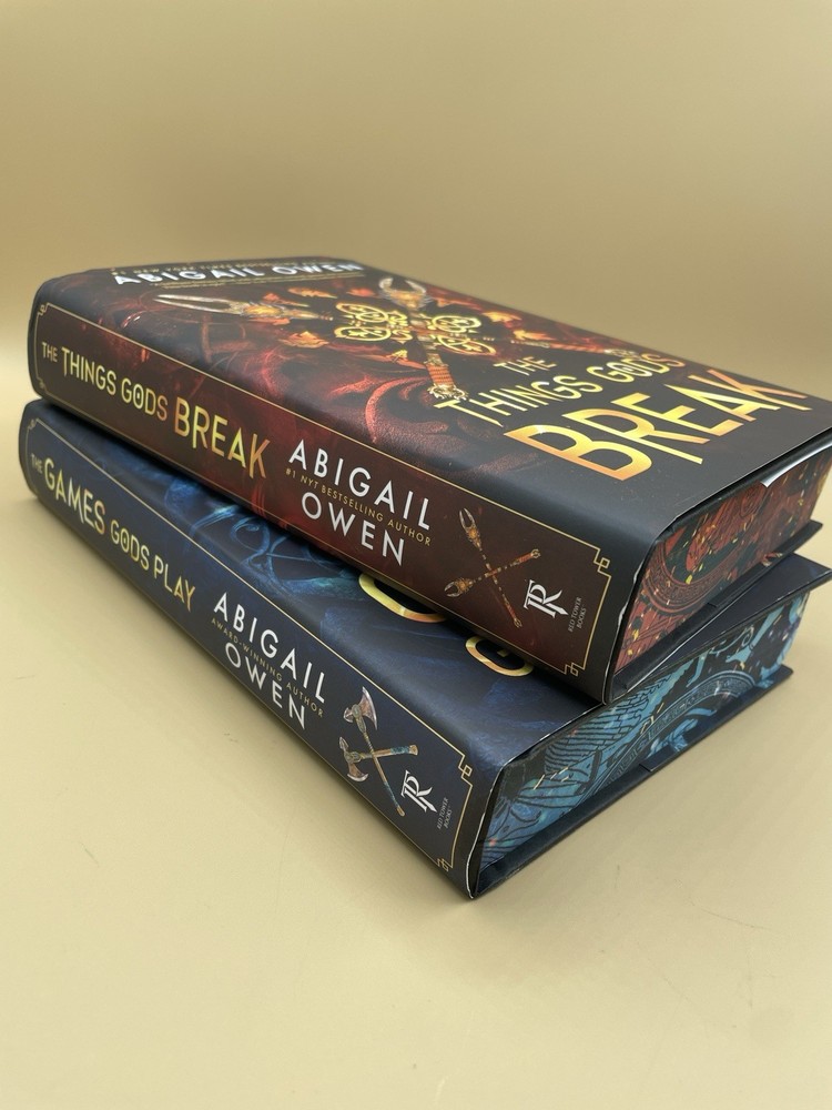 The Games Gods Play; The Things Gods Break Deluxe First edition Hardcovers