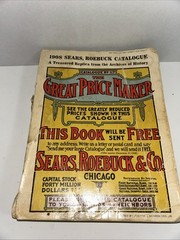 1908 Edition Sears Roebuck Paperback Book Vintage 1184 Pages, Catalogue No. 117