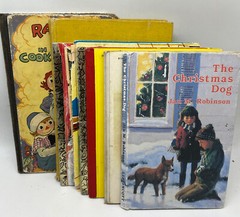 Lot Of 8 Children’s Books Raggedy Ann Popeye Santa’s Toy Shop