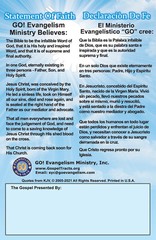 English & Spanish Gospel Tracts, 40 PK in 4 Covers, 20 Pages Each, Best Seller!