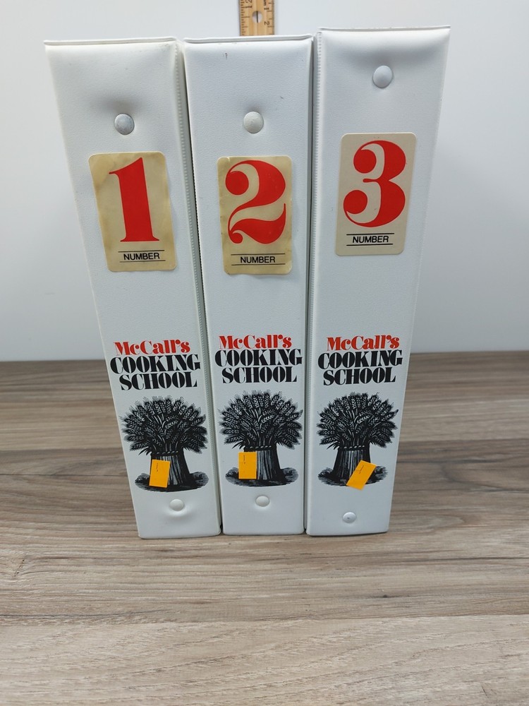 McCall’s Cooking School, 3 Volume Set, 3 Ring Binder Complete