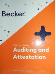 Becker CPA Exam Review Auditing And Attestation V 1.0! New!