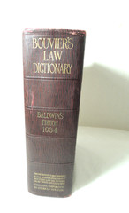 Bouvier’s 1934 Law Dictionary Baldwin’s Edition Hardcover w/ 1934 Supplement