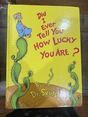 Dr Seuss Did I Ever Tell You How Lucky You Are? 1973 Hardcover 10.9×7.9″