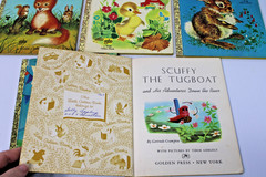 5 Vintage Little Golden Books- Baby Shower Gift Retro Nursery Cozy Kids’ Stories