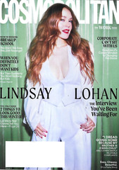 Cosmopolitan Magazine Lindsay Lohan Fashion Beauty Makeup Arden Cho 2022