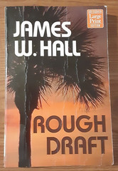 Rough Draft by James W. Hall PB 2000 vtg LARGE PRINT mystery suspense LP fiction